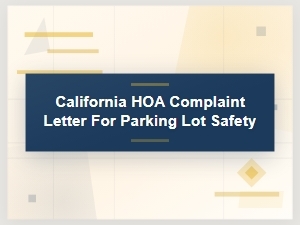 Complaint Letter: Parking Safety Issue in Hoa Lot