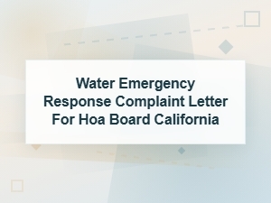How to Report Water Emergencies to Your Hoa